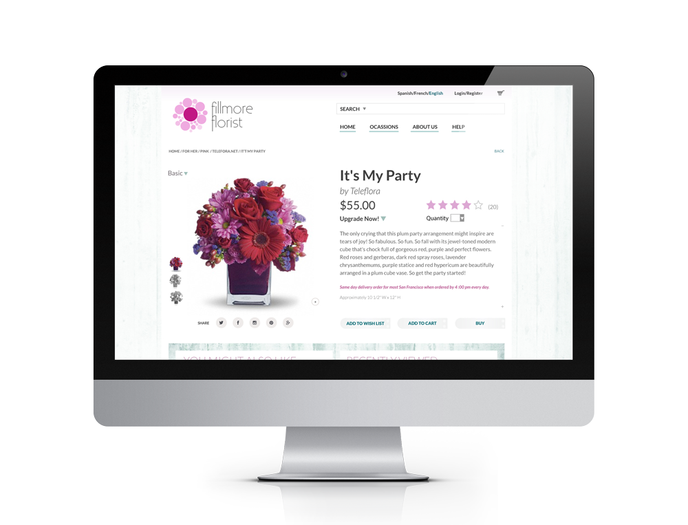 Fillmore Florist Website 