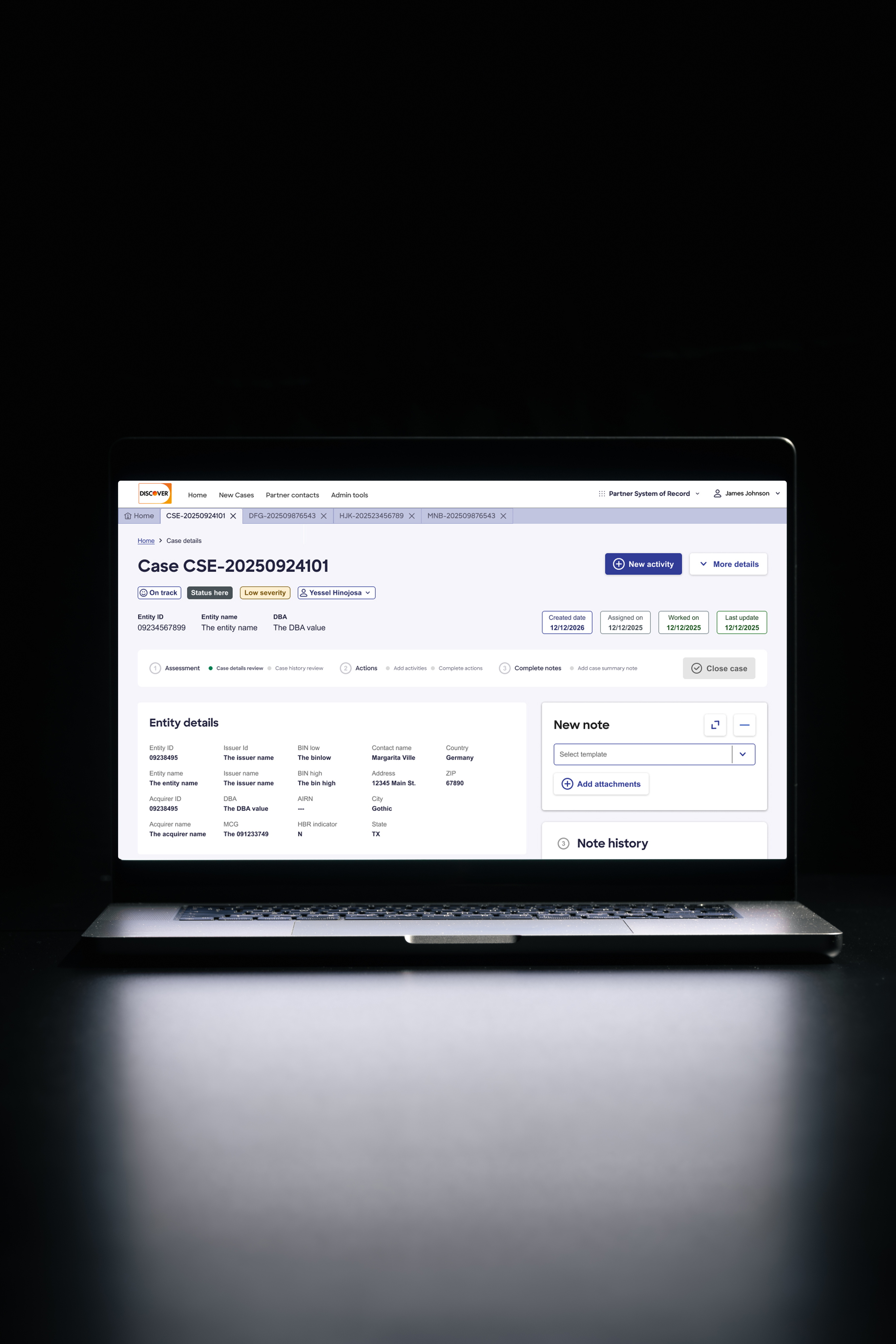 PRCMS redesign mockup