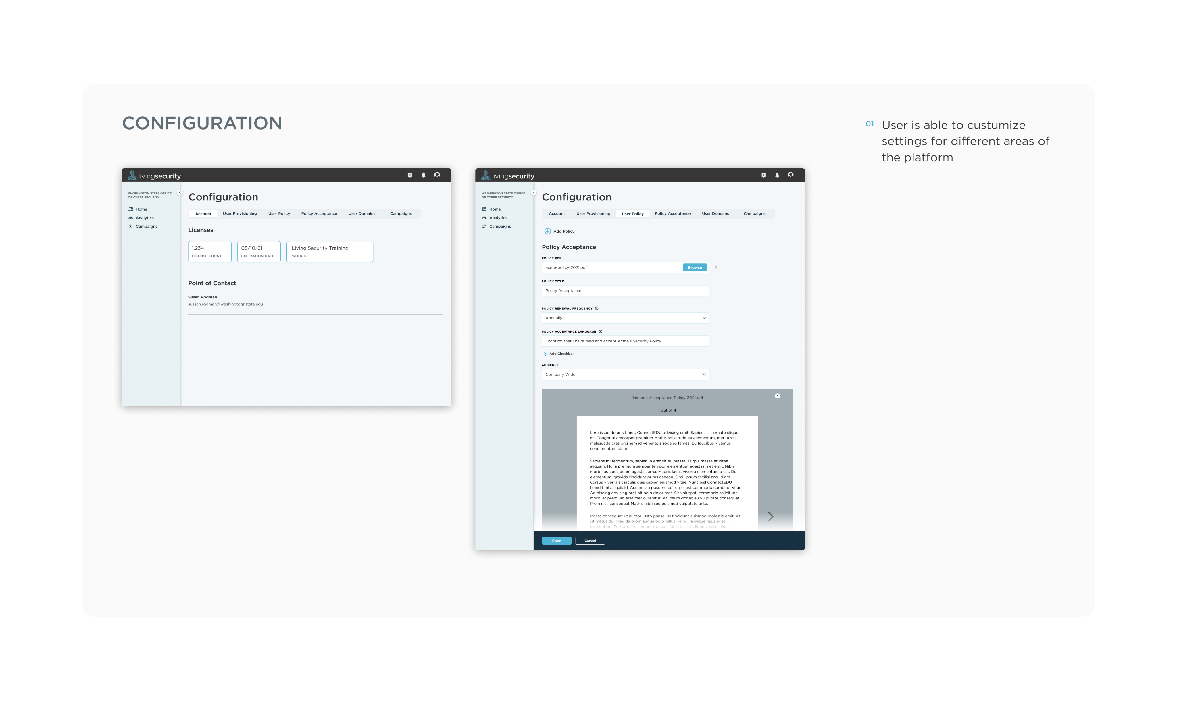 Configuration module