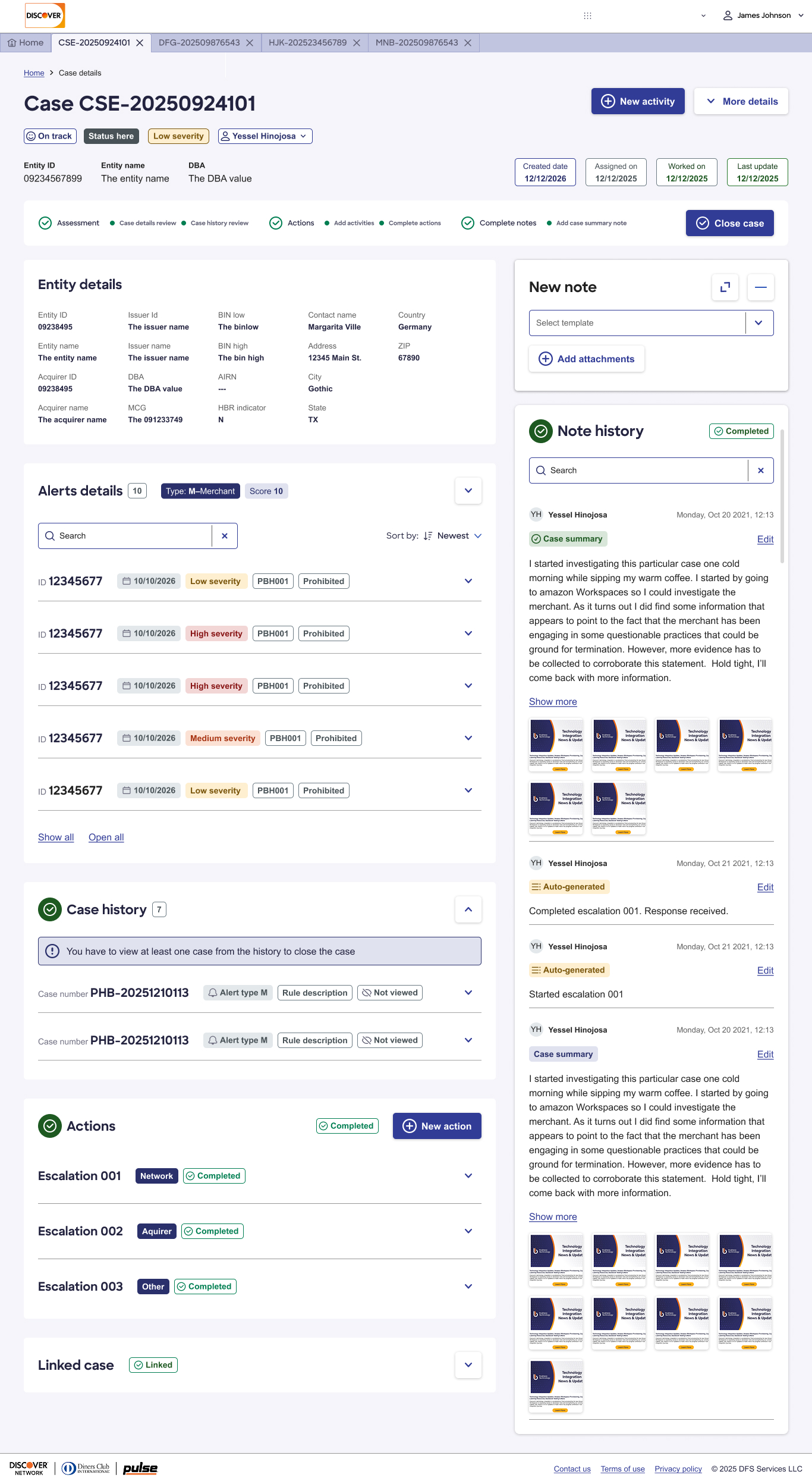 PRCMS case detail variant